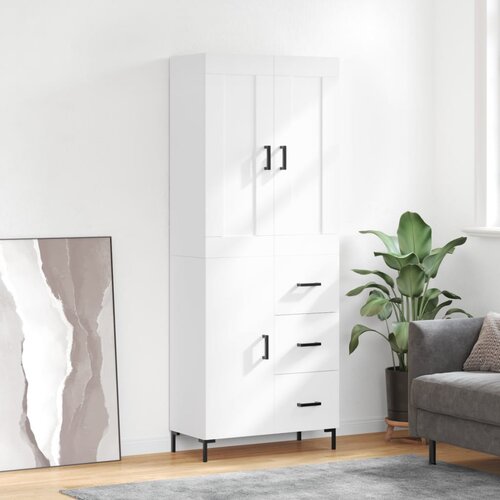 vidaXL Visoka komoda bijela 69 5x34x180 cm konstruirano drvo Cijene