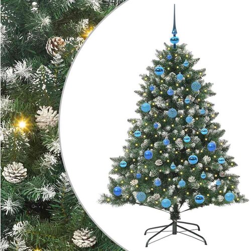 vidaXL Umestno božično drevo med 150 LED Zelena 105 x 105 x 150 cm, (5000067764) Cene