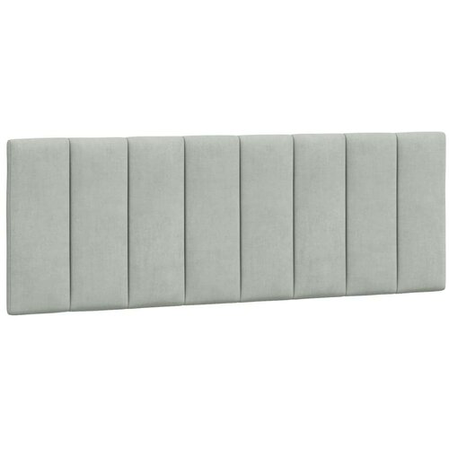 VidaXL Krevet s madracem svjetlosivi 140x200 cm bar&amp;scaron;unasti Slike