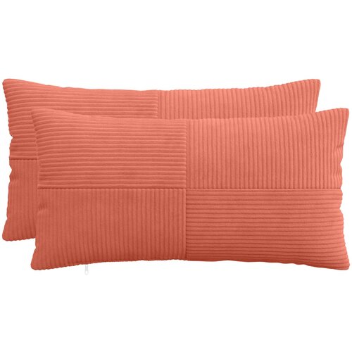  Presvlaka za jastuk 2 pcs ALMELO Crvena narančasta 40 x 70 cm Cene