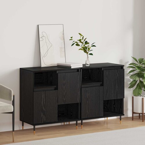  Komode 2 pcs Crni hrast Cene