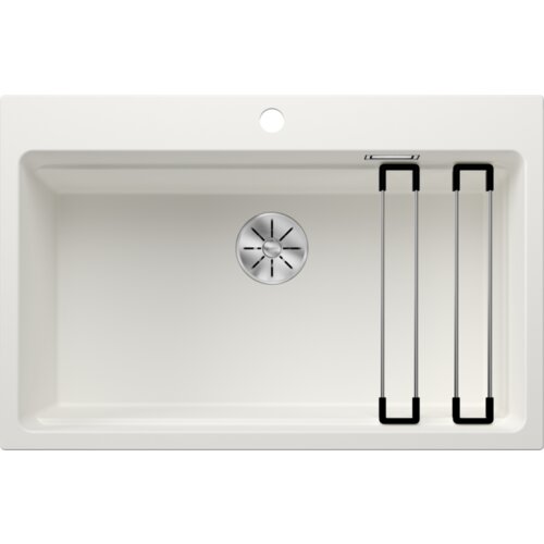 Blanco sudoper ETAGON 8 InFino SILGRANIT pribor inox nosači, bez dalj. upr. - GLEČER BIJELA Cijene