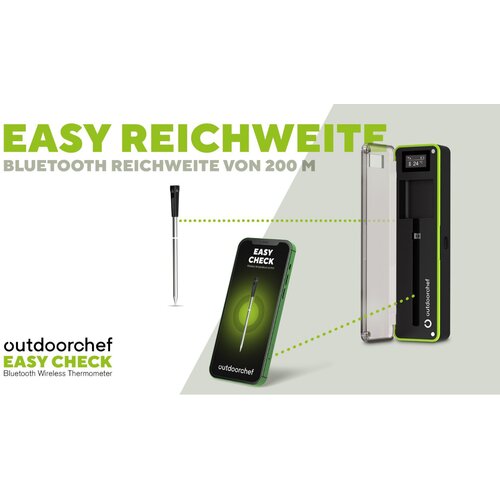 OUTDOORCHEF Easy Check Single Bluetooth Bežicni Termometar za Ro&amp;scaron;tilj 14.491.94 Slike