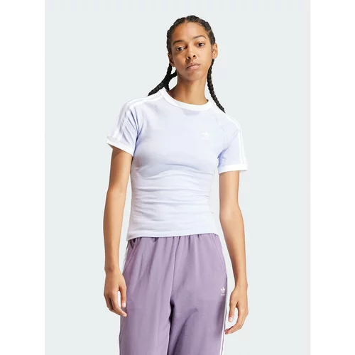 Adidas Majica 3-Stripes IR8108 Vijolična Slim Fit