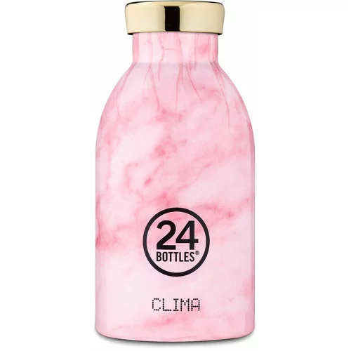24 Bottles - Termos boca Clima Pink Marble 330ml