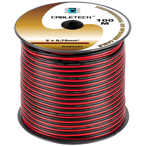 Cabletech Speaker cable 0.75mm black-red Cijene