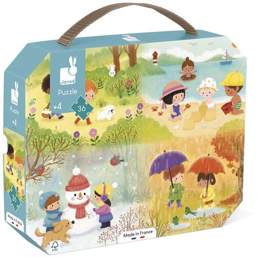 Janod otroška sestavljanka seasons 36 kosov Cene