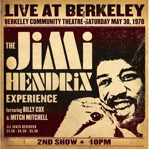 The Jimi Hendrix Experience JIMI HENDRIX EXPERIENCE, THE - Live At Berkeley Cene
