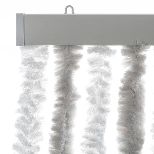  Zastor protiv muha svjetlosivi i bijeli 90 x 200 cm od &amp;scaron;enila Slike