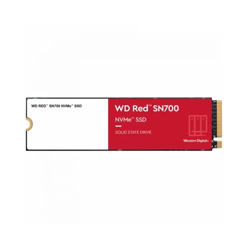 Western Digital SSD NAS WD Red SN700 500GB M.2 2280-S3-M PCIe Gen3 x4 NVMe, Read/Write: 3430/2600 MBps, IOPS 420K/380K, TBW: 1000 Cene
