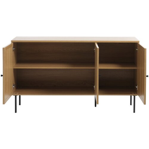 Unique Furniture Nizka komoda v hrastovem dekorju 140x80 cm Pensacola &amp;ndash; Slike