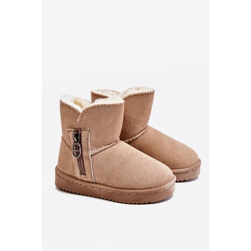 Kesi Children's slip-on insulated snowshoes Beige Catellie Cijene