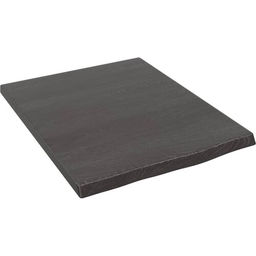 vidaXL Zidna polica tamnosiva 40x50x2 cm od obrađene hrastovine Cijene