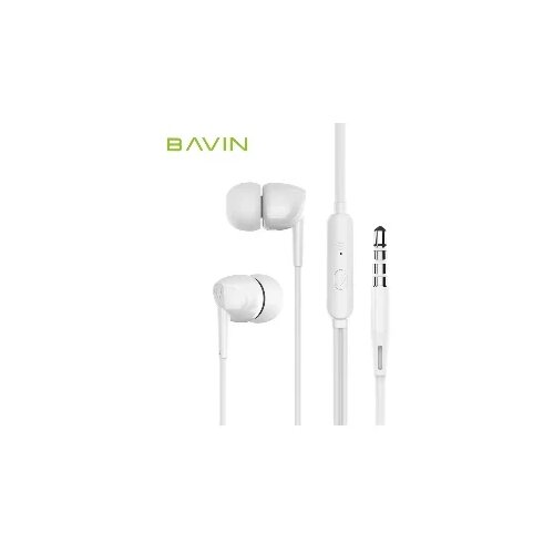 BAVIN slušalice 3,5mm 1,2m bela Cene