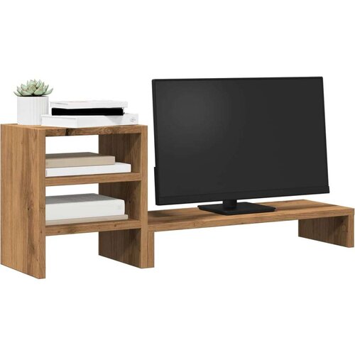 VidaXL Stalak za monitor sa stolnim organizatorom boja hrasta drveni Slike
