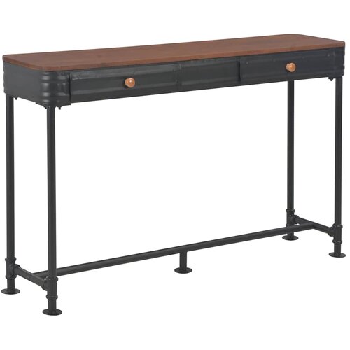  Konzolni stol s 2 ladice 120 x 30 x 75 cm masivna jelovina Cijene