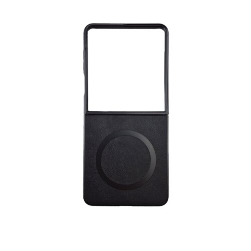  Silikonska futrola OLGE Magnetic New Feeing Samsung Z Flip 8 CRNA Slike