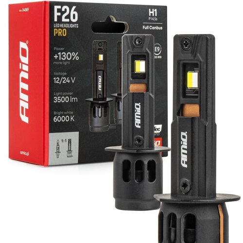 Amio Auto sijalica H1 6000K LED F26 Pro Lumitec Full CANBUS 12V 24V Slike