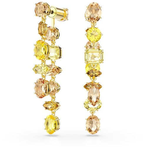 Swarovski Uhani svetlo rjava / rumena Cene