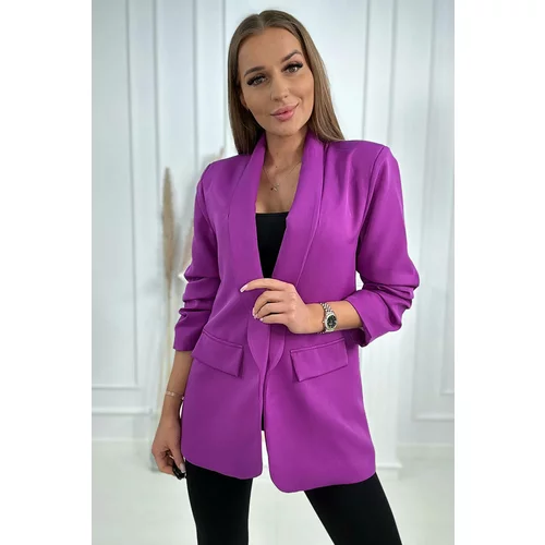 Kesi Elegant blazer with dark purple lapels