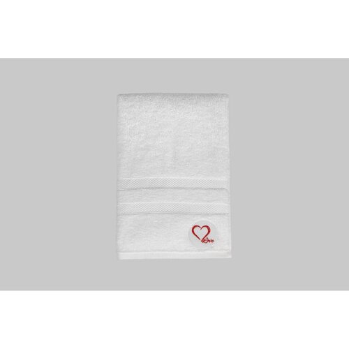 Love white white bath towel Cene