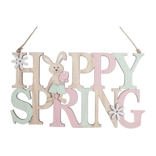  Drveni natpis happy spring zeka 23x13 ( 065152 ) Slike