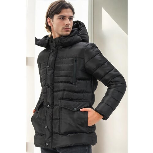 Dewberry M8657 MEN&amp;#039;S COAT-BLACK-1 Slike