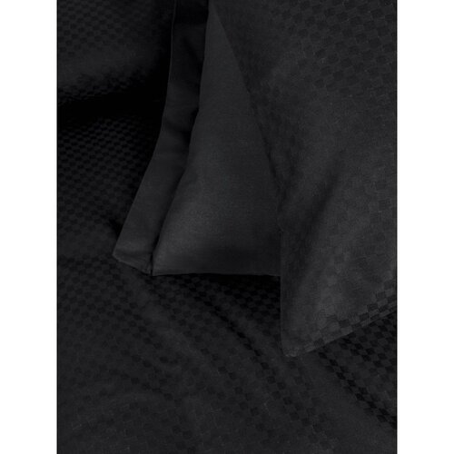 Mila Home Luxury Crna posteljina za krevet za jednu osobu od renforce pamuka 140x200 cm Checkered &amp;ndash; Slike