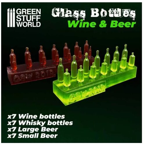 Green Stuff World wine and beer bottles resin set Cene