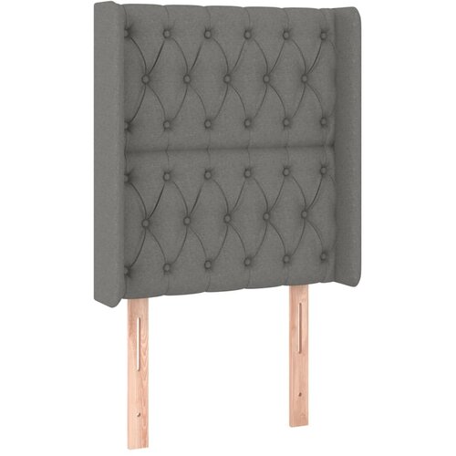  box spring s madracem LED tamnosivi 80 x 200 cm tkanina Slike
