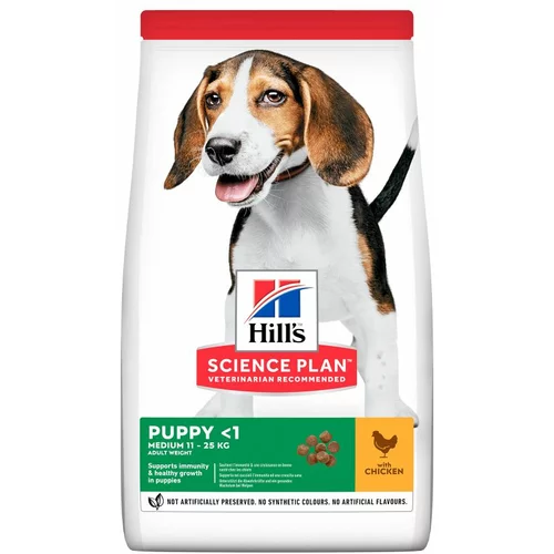 Hill’s ™ Science Plan™ Pas Puppy Medium s Piletinom, 14kg