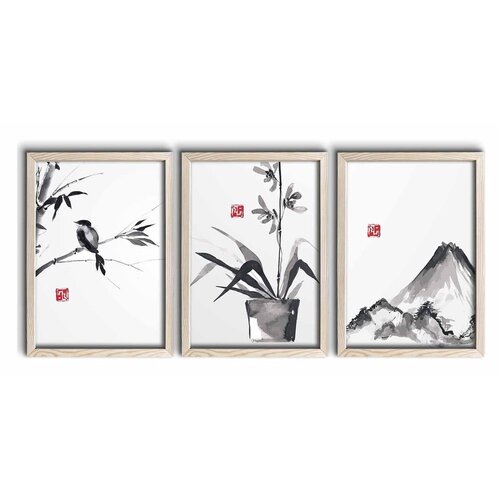 Wallity Set postera u okviru 3 kom 38x53 cm - Cijene