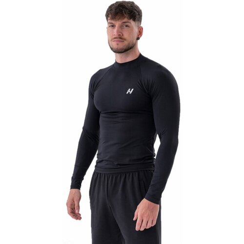 NEBBIA Functional T-shirt with Long Sleeves Active Black Cene