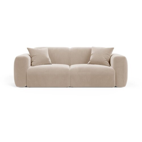 Cosmopolitan Design Bež baršunasti sofa 220 cm Strino – Cijene