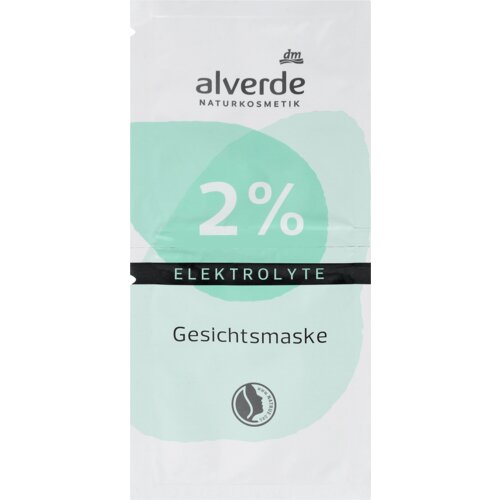 alverde NATURKOSMETIK clean beauty maska za lice - 2% elektrolita 15 ml Cene