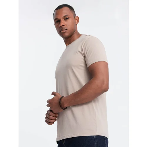 Ombre Classic BASIC men's cotton T-shirt - sand