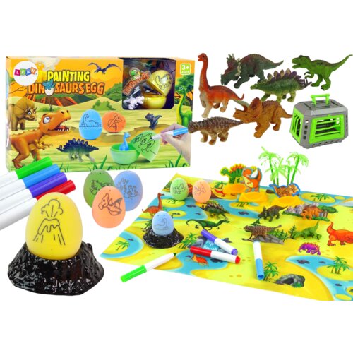 DIY Creative Kit Dinosaurs Eggs to Paint Transporter Cene