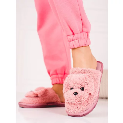 SHELOVET Insulated women's slippers pink