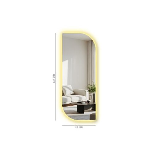 Hanah home Ogledalo sa LED rasvjetom Ledayna-005, 52 x 135 cm, &amp;Scaron;areno Slike