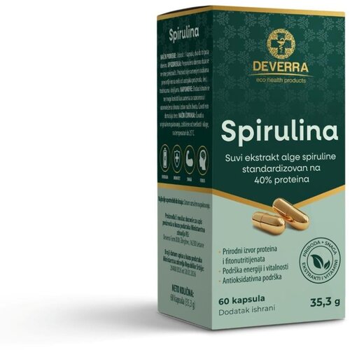 Deverra Spirulina, 60 kapsula Slike