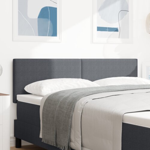 vidaXL LED Glava Postelje Preprosta Oblika Temno Siva 72 cm Kordurojska Tkanina Cene