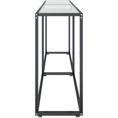  Konzolni stol prozirni 200 x 35 x 75,5 cm od kaljenog stakla Slike