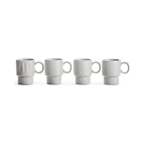 Sagaform coffee & More espreso skodelica bela, 4 delni set Cene