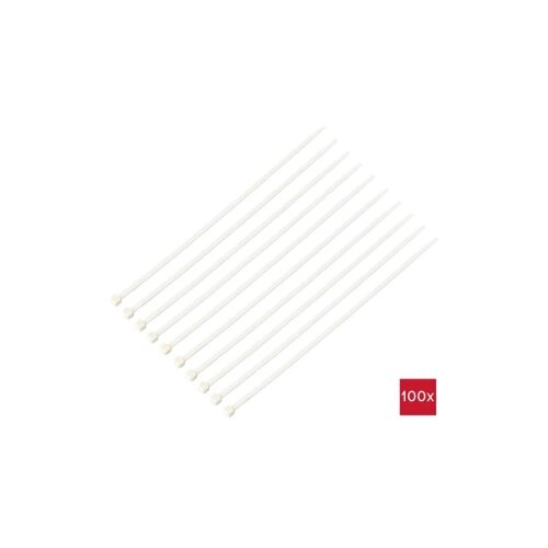 TRU COMPONENTS TC-12533336 vezice 300 mm 4.8 mm bijela otporna na plamen 100 St. Slike