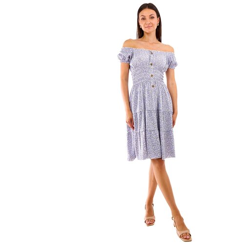 Gemre Purple midi floral dress Sauro Slike