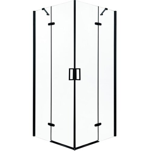 Kerra kvadratna tu&scaron; kabina Flow, črna, 80x80, 6mm Cene