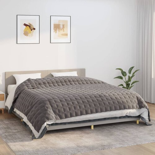 VidaXL Te&amp;scaron;ka deka siva 220x260 cm 11 kg od tkanine Slike