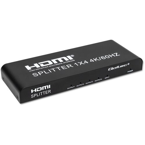 Qoltec 51799 Active HDMI Splitter 4 x HDMI 4K x 2K | 6Gb /s | 60Hz Cijene