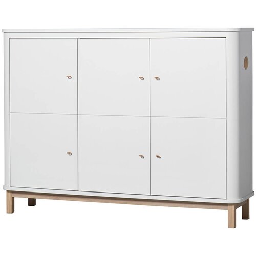 Oliver Furniture&amp;reg; trodelna komoda multi white/oak Slike