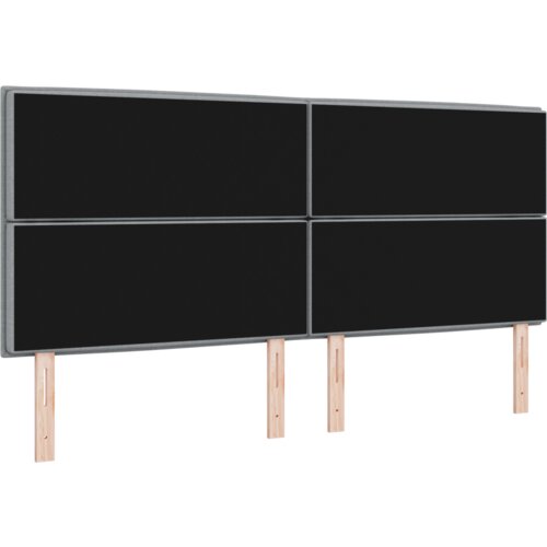  LED Uzglavlje sa svjetlosivim dizajnom 200 cm platno Slike